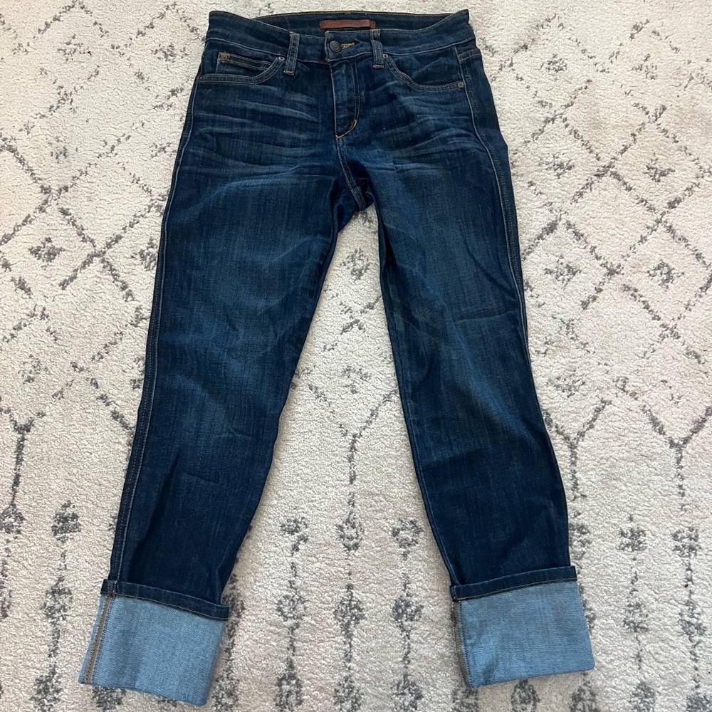 Joe's Jeans Dark Blue Boyfriend Jeans with Cuff